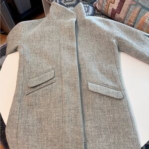 J. Crew Classic Gray Wool Coat